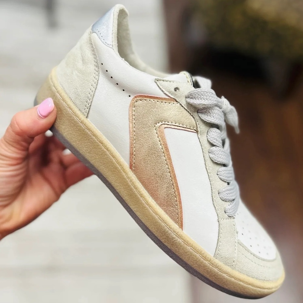 ShuShop Salma Sneaker • Gold • Size 7 1/2 • Like New